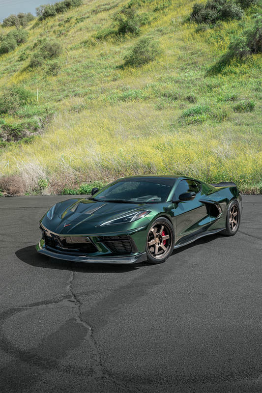 Street Hunter USA C8 Corvette Side Skirt Extensions - Graveyard Performance