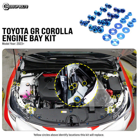 Titanium Hardware Engine Bay Kit - Toyota GR Corolla (2023+) - Graveyard Performance