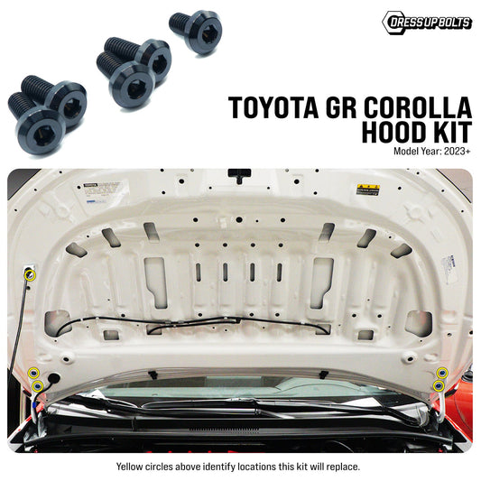 Titanium Hardware Hood Kit - Toyota GR Corolla (2023+) - Graveyard Performance