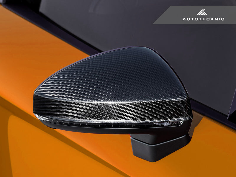 AutoTecknic Replacement Carbon Mirror Covers - Audi 8S MK3 TT/ TTS 15-17 | 4S MK2 R8 16-18 - Graveyard Performance