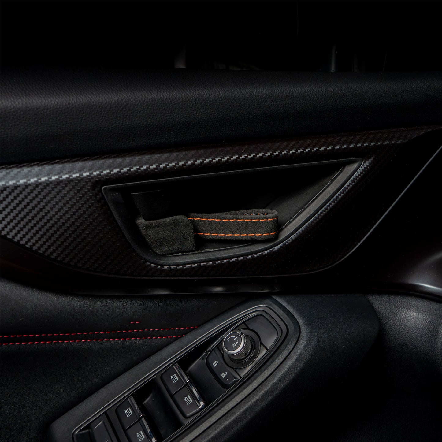 Billetworkz Alcantara Door Pull Strap Kit - Fits Subaru WRX/BRZ/GR86/Ascent (2022+), Crosstrek (2018+) & More - Graveyard Performance