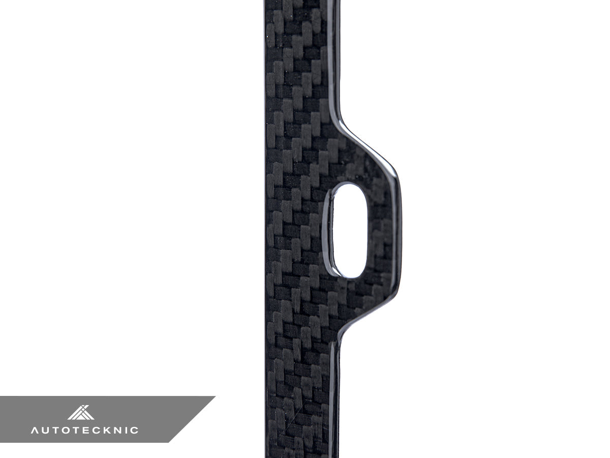 AutoTecknic Dry Carbon Fiber License Plate Frame - Graveyard Performance