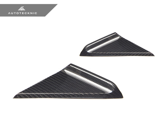 AutoTecknic Dry Carbon Side Mirror Wind Deflector Set - Porsche 992 - Graveyard Performance