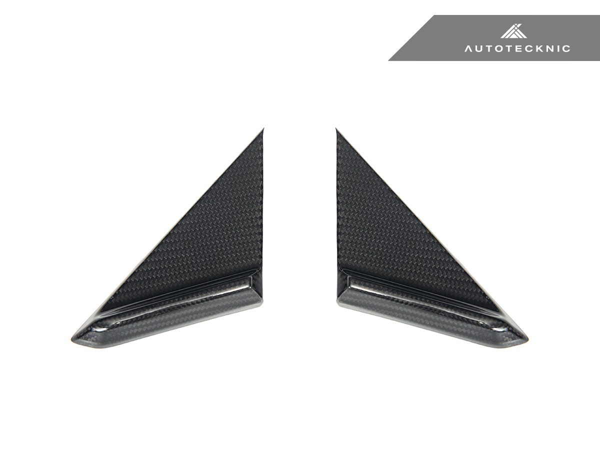 AutoTecknic Dry Carbon Side Mirror Wind Deflector Set - Porsche 992 - Graveyard Performance