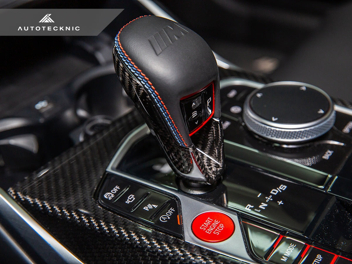 AutoTecknic Dry Carbon Gear Selector Cover - G87 M2 - Graveyard Performance