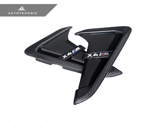 AutoTecknic Dry Carbon Gloss Black Fender Trim Set - F97 X3M | F98 X4M - Graveyard Performance