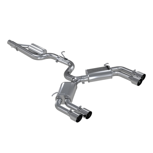 MBRP 15-18 Audi S3 304SS 3in Quad Split Rear Exit C/B System - Graveyard Performance