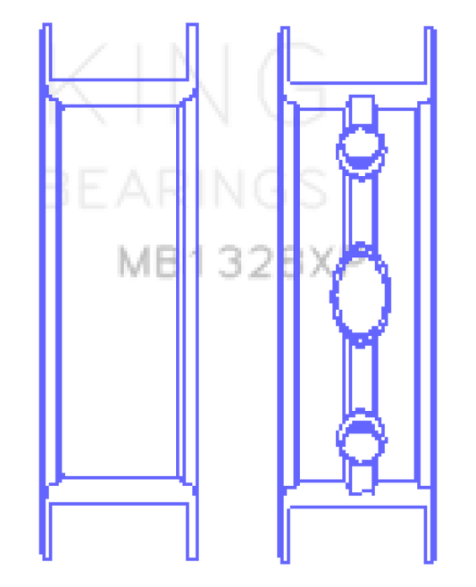 King Engine Bearings Gm Vortec /Ls-Series Gen Iii Iv (Size STDX) Main Bearing Set