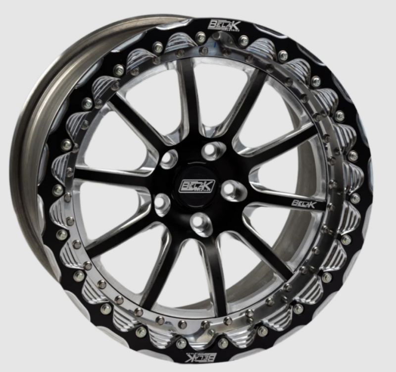 Belak 17x11 / 7in BS / 5x113 BP / Low Pad / Series 4 Wheel - Single Beadlock - Black Powder Coat Lip - Graveyard Performance