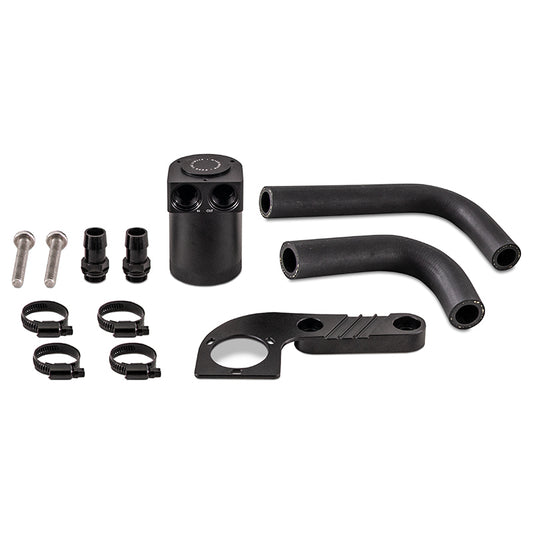 Mishimoto 2015+ BMW F8X M3/M4 Baffled Oil Catch Can - Wrinkle Black - Graveyard Performance