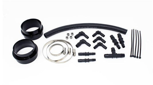 Torque Solution Turbo Inlet Hose Black (Recirc): 02-07 WRX / 04-20 STI / 05-09 Legacy GT (3in Inlet)