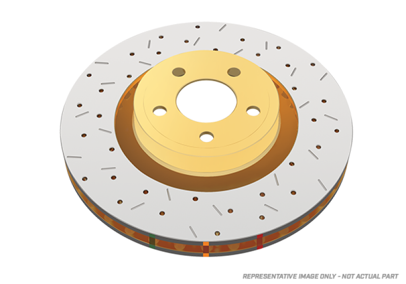 DBA 2016-2017 Ford Focus RS Drilled & Slotted 4000 Series Rotor