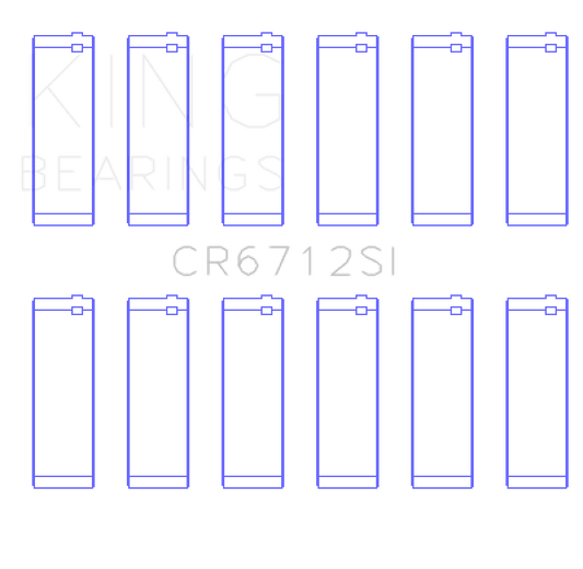 King Engine Bearings Ford V6 Triton/Ohv (Size +1.0mm) Connecting Rod Bearing Set