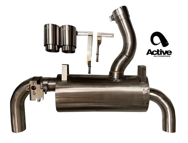 Active Autowerke F22 M235i Performance Valved Rear Exhaust GEN 2 w black tips - Graveyard Performance