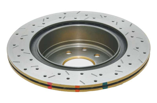 DBA 06-07 350Z / 05-07 G35 / 06-07 G35X Rear Drilled & Slotted 4000 Series Rotor - Graveyard Performance