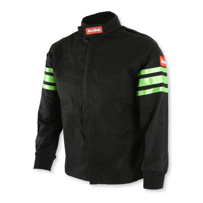 RaceQuip Green Trim SFI-1 JR. Jacket - Kids Large - Graveyard Performance