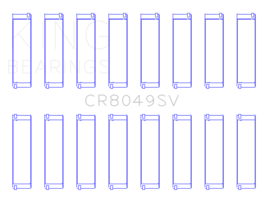 King Engine Bearings 08-11 BMW N62/N63/S63 Rod Bearing Set - Size +.25mm