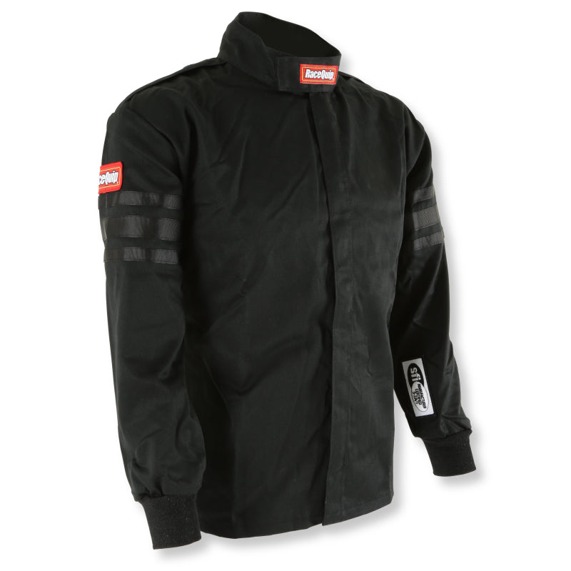 RaceQuip Black Trim SFI-1 JR. Jacket - Kids XXS - Graveyard Performance