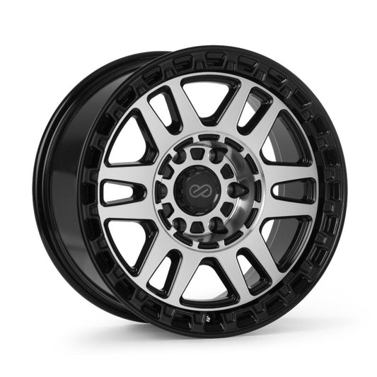 Enkei Trail-Tracker 18x9 / 6x139.7 BP / ET20 / 106.1mm Bore - Matte Black Machined Wheel