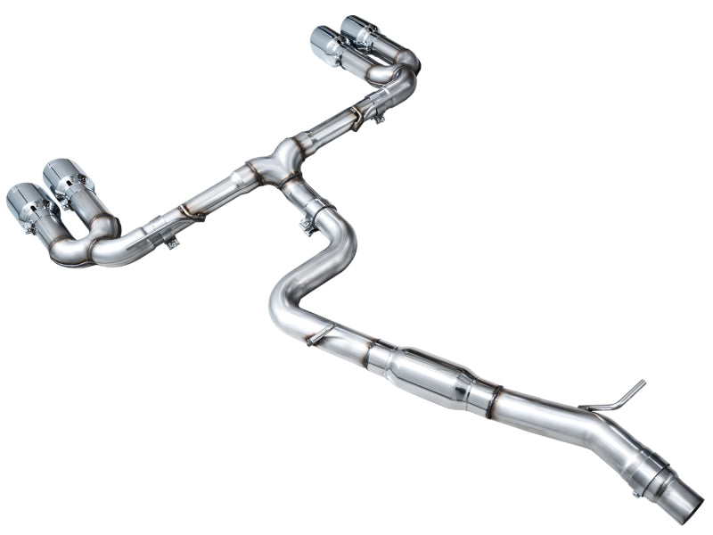 AWE 22-24 Audi 8Y S3 Track Edition Exhaust - Chrome Silver Tips