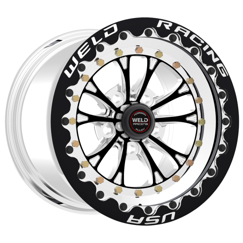 Weld Vitesse 17x10 / 5x120 BP / 7.2in. BS Black Wheel High Pad - Black SBL - Graveyard Performance