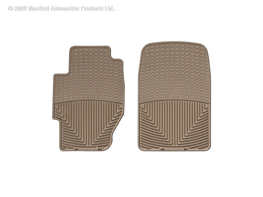 WeatherTech 03 Honda Civic Hybrid Front Rubber Mats - Tan - Graveyard Performance