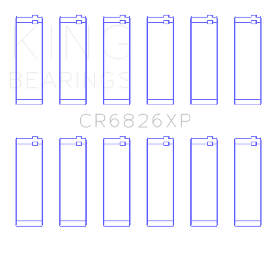 King Engine Bearings Gm/Holden 3.6 Lf4/Lfx/Lgx (Size STDX) Connecting Rod Bearing Set