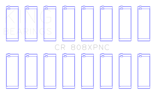 King Engine Bearings GM 369-502 Gen IV / V / VI Big Block Chevy Rod Bearing Set