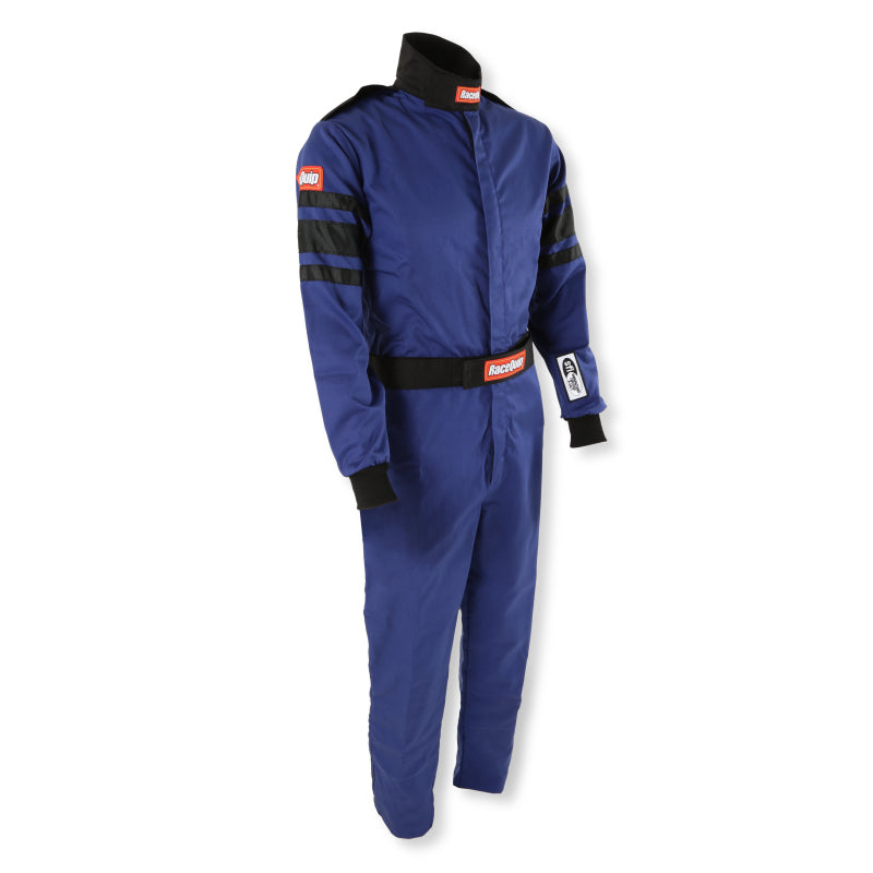 RaceQuip Blue SFI-1 1-L Suit - Medium Tall - Graveyard Performance