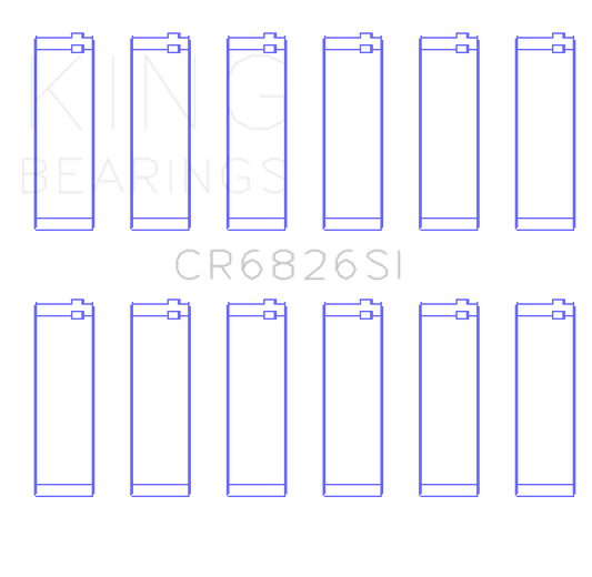 King Engine Bearings Holden 175/190 3.6L (Size +0.50mm) Connecting Rod Bearing Set