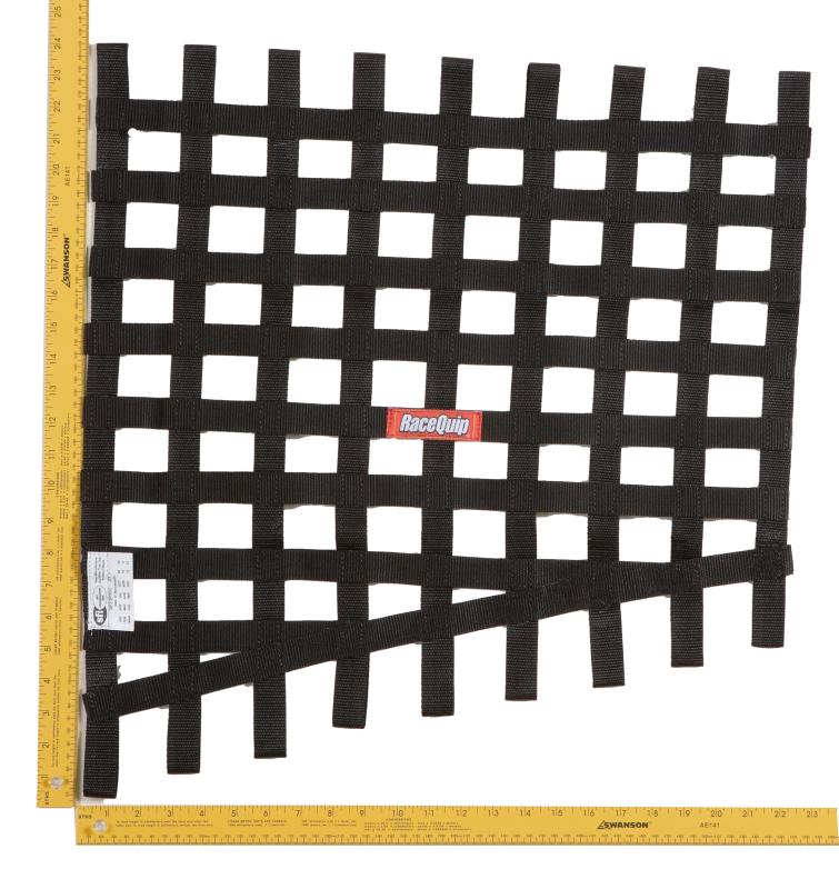 RaceQuip Black Drag 24 To 18 X 23 SFI Rib Net - Graveyard Performance