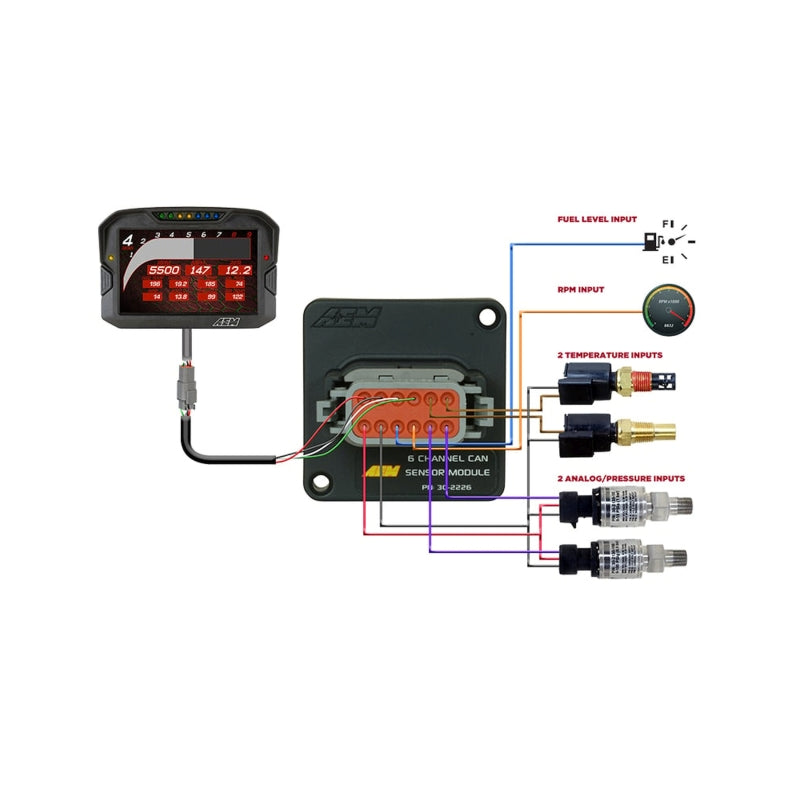 AEM 6 Channel CAN Sensor Module - Graveyard Performance