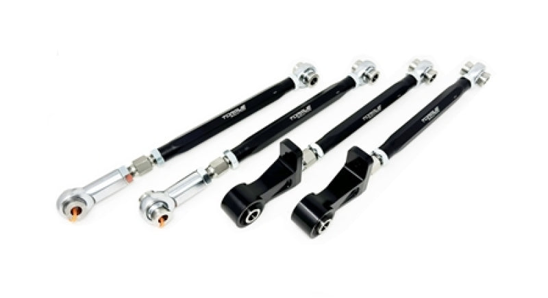 Torque Solution 04-07 Subaru Impreza WRX STI Rear Lateral Link Camber / Toe Arms - Black (Set of 4) - Graveyard Performance