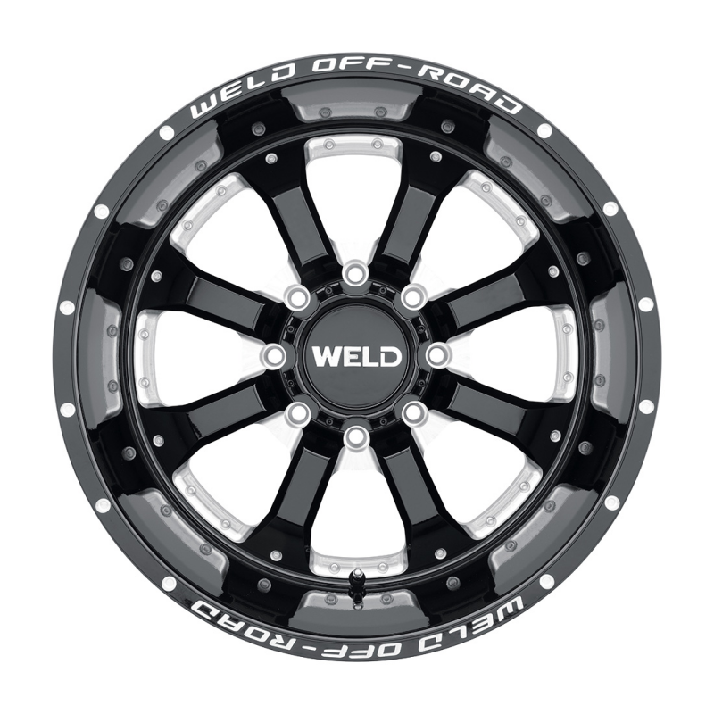 Weld Off-Road W125 20X9 Granada Eight 8X165.1 ET00 BS5.00 Gloss Black MIL 125.1 - Graveyard Performance