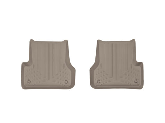 WeatherTech 12+ Audi A6 Rear FloorLiner - Tan - Graveyard Performance