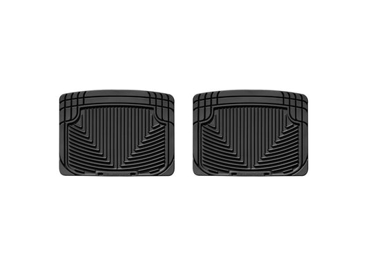 WeatherTech 03-06 Lincoln Navigator/Navigator L Rear Rubber Mats - Black - Graveyard Performance