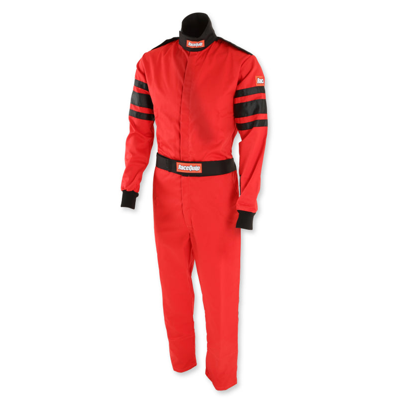 RaceQuip Red SFI-1 1-L Suit - Large - Graveyard Performance