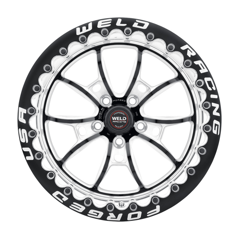 Weld RT-S S80 15x10 / 5x115 BP / 6.5in BS Black Wheel - Black Single Beadlock MT - Graveyard Performance