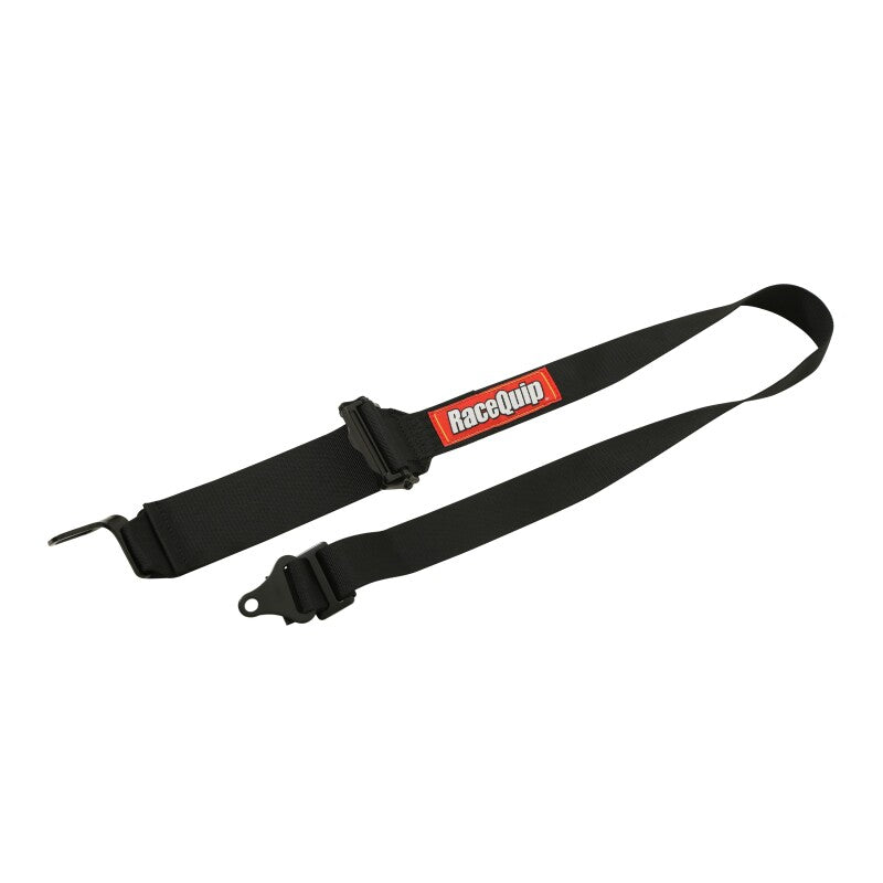 RaceQuip L & L 5pt Ratchet HNR Harness Black - Graveyard Performance