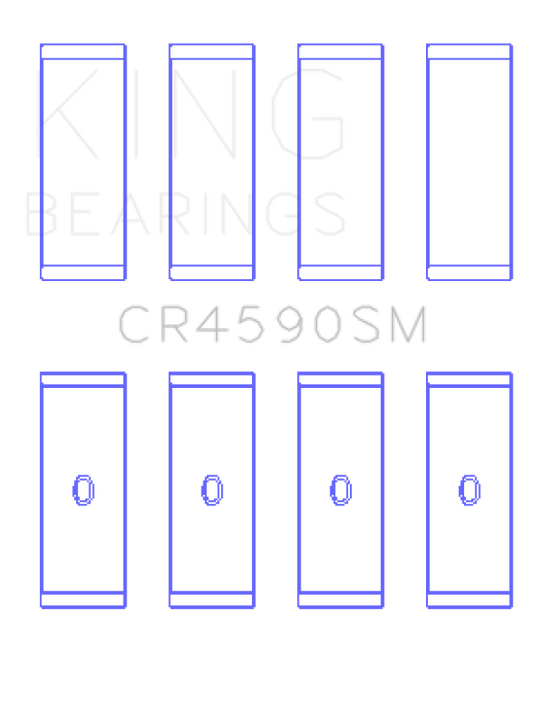 King Engine Bearings Volkswagen AMB/BYK/BBX (Size .5mm) Performance Rod Bearing Set