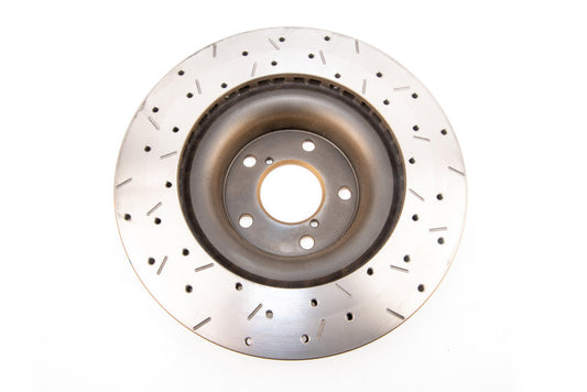 DBA 12+ Subaru/Scion BRZ/FR-S Limited & Premium (US Spec) Front Drilled & Slotted 4000 Series Rotor - Graveyard Performance