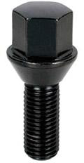 Project Kics 28MM THREAD / 52MM TOTAL Black Special Wheel Lug Bolt For Bmw - 12X1.50 - Graveyard Performance