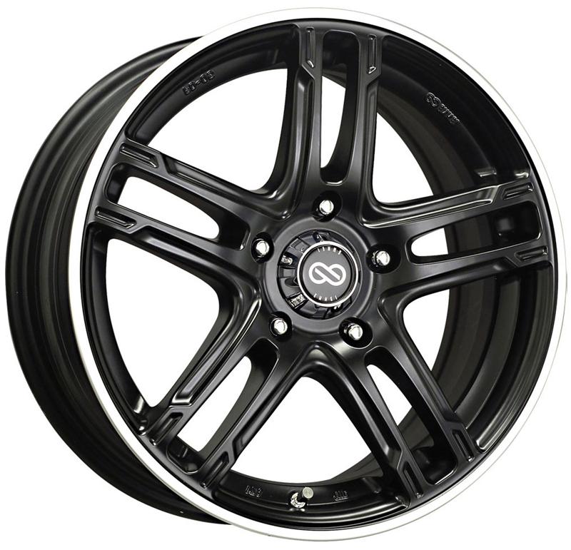 Enkei FD-05 18x7.5 5x100 53mm Offset 72.6 Bore Dia Black Machined Wheel - Graveyard Performance