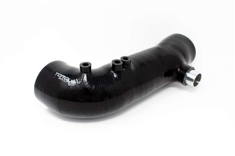 Torque Solution Turbo Inlet Hose Black (Recirc): 02-07 WRX / 04-20 STI / 05-09 Legacy GT (3in Inlet) - Graveyard Performance