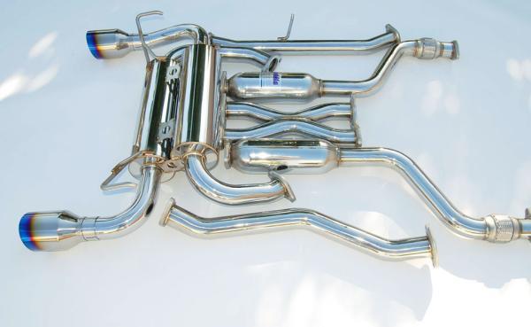 Invidia 03-08 Infiniti G35 Coupe Gemini Single Layer Titanium Tip Cat-back Exhaust - Graveyard Performance