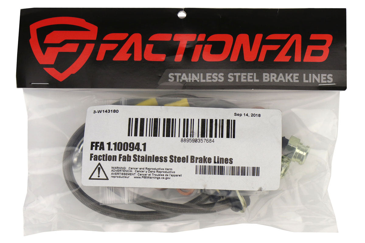 FactionFab Front Stainless Steel Brake Lines Subaru STI 2004-2007 / WRX 2006-2007 - Graveyard Performance