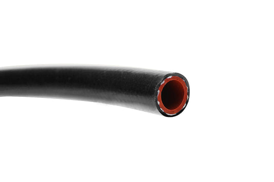 HPS 1-1/8" (28mm) ID High Temperature Reinforced Silicone Heater Hose Tubing, 25 Feet Roll, Black