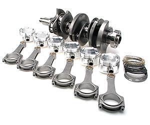 Brian Crower Nissan VQ37HR Stroker Kit - 92mm Stroke Billet Crank Custom Rods (5.886 inch) Custom - Graveyard Performance
