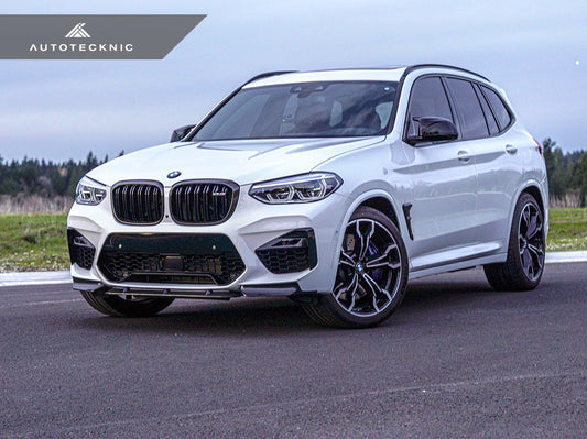 AutoTecknic Dry Carbon Performante Aero Splitter & Center Lip Set - F97 X3M | F98 X4M