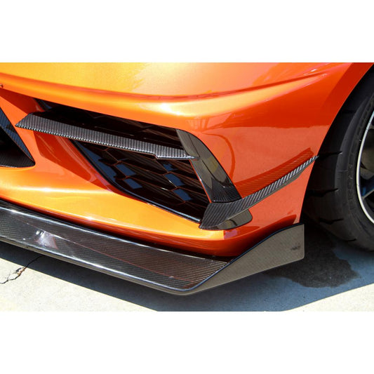 APR Performance Chevrolet Corvette C8 Carbon Fiber Front Bumper Canards